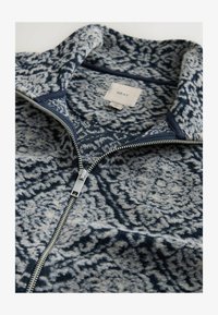 Izbrano, navy blue grey printed