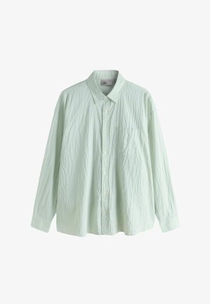 Next, REGULAR FIT - DRUMMED TEXTURE LONG SLEEVE SHIRT . - Hemd - sage green