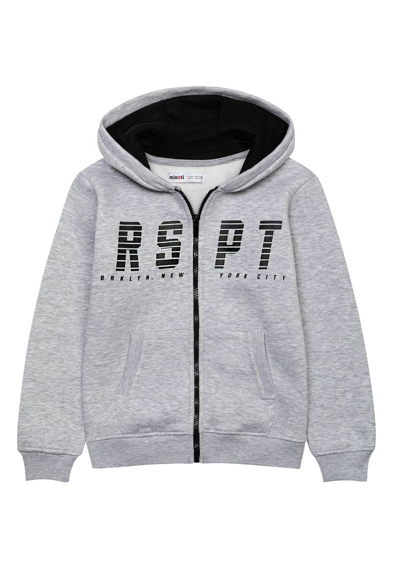 MINOTI Sweater met rits grijs MINOTI Sweater met rits grijs