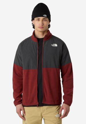 M GLACIER HEAVYWEIGHT FULL ZIP - Fleecetakki - sumac asphalt grey