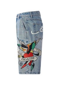 Ed Hardy TRUE TILL DEATH - Farkkushortsit - bleach