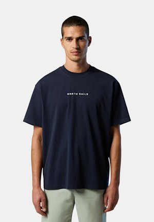 T-shirt con stampa - blue
