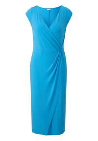 s.Oliver BLACK LABEL MIT KNOTENDETAIL - Jerseykleid - azurblau