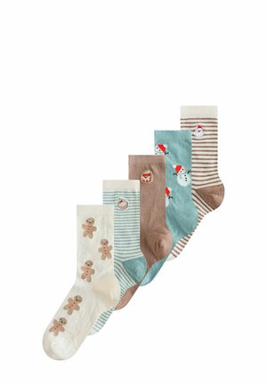 CHRISTMAS 5 PACK - Strømper - blue/neutral