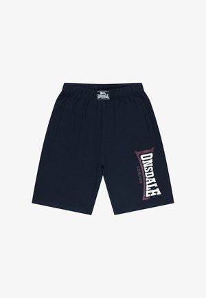 Lonsdale, LONSDALE HERREN SHORTS NORMALE PASSFORM LOGO JAM - Šortky - dark navy oxblood ecru