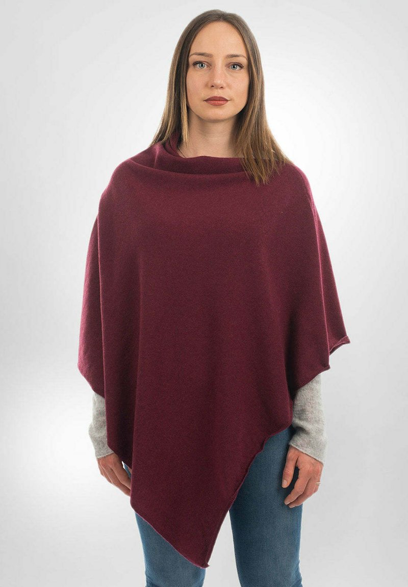 Dalle Piane Cashmere BLEND - Poncho - bordeaux