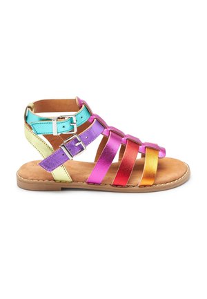 LEATHER GLADIATOR SANDALS - Riemensandalette - rainbow