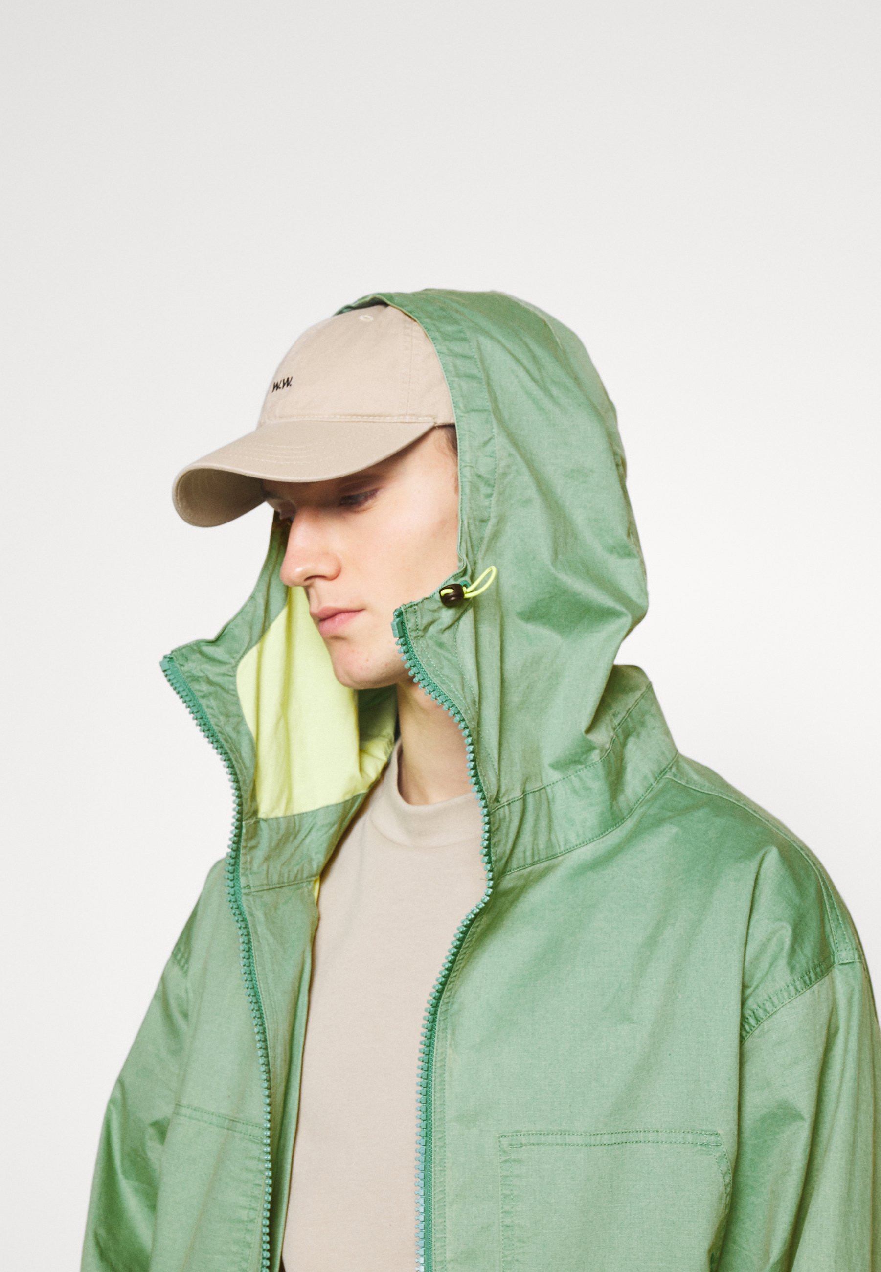 converse double pocket coated jacket