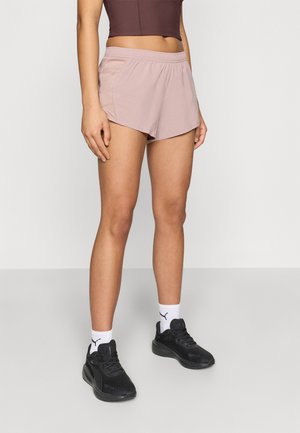 RUN VELOCITY SHORT - Sport rövidnadrágok - sandstone