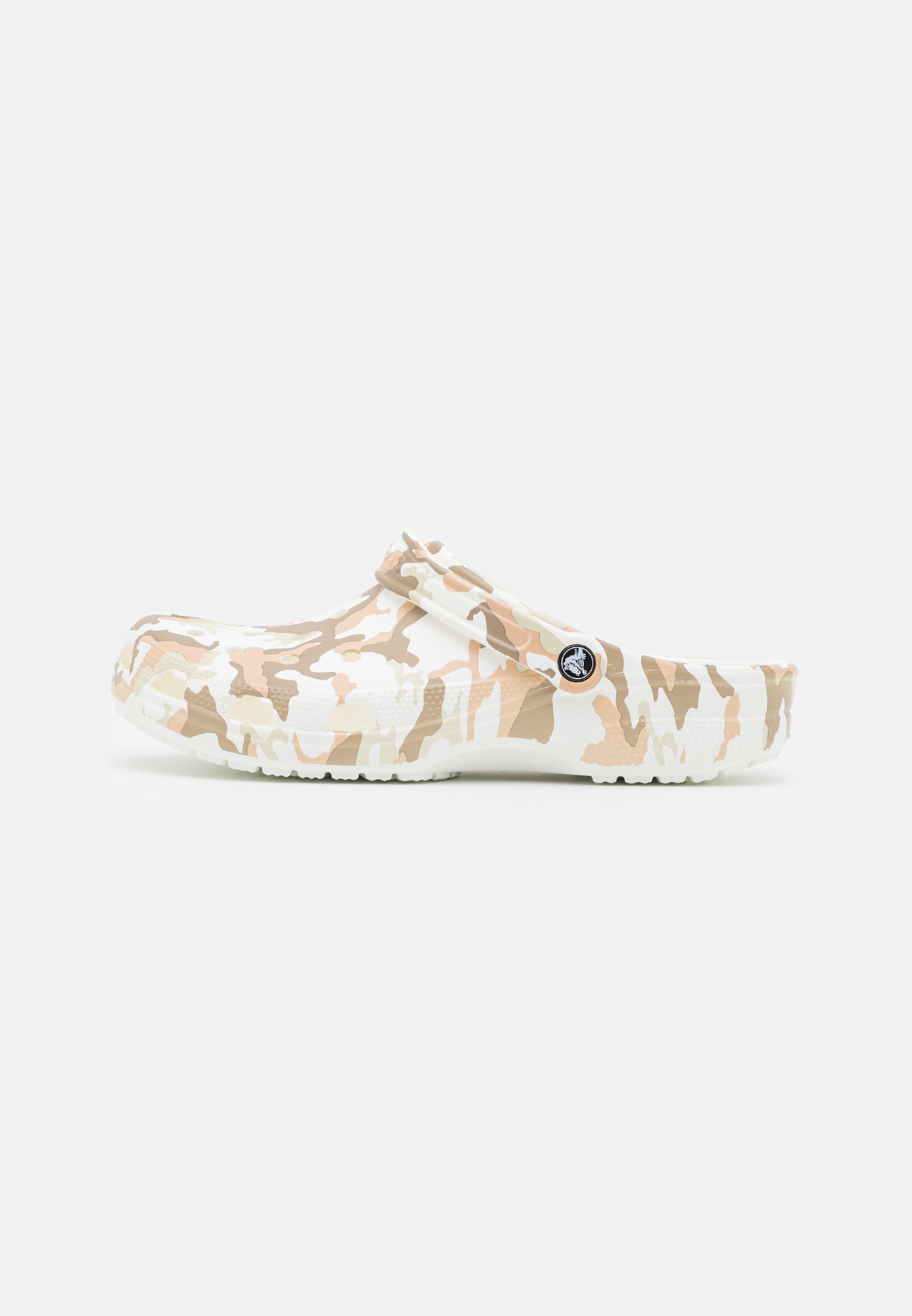printed camo crocs