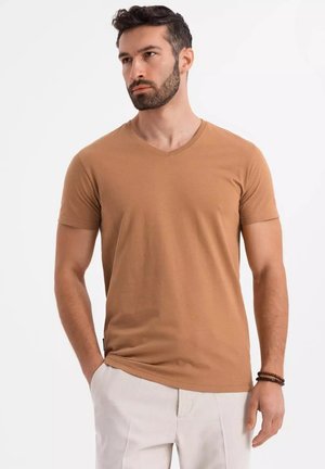 PACK OF 3 - Camiseta básica - blue/dark blue/brown