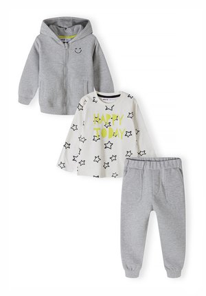 3 PCS SET - Vetoketjullinen college - grey white