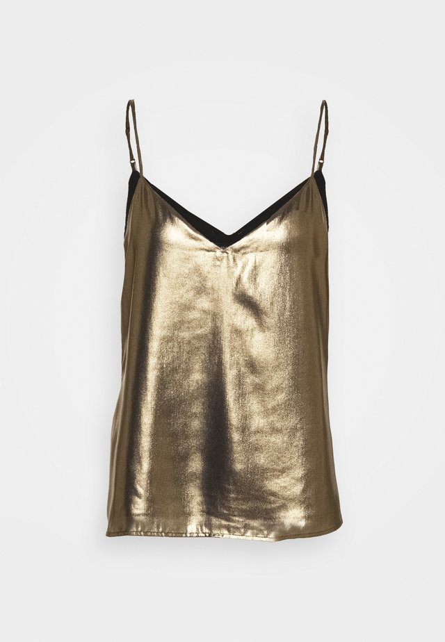 PERFECT CAMI FOIL - Débardeur - gold