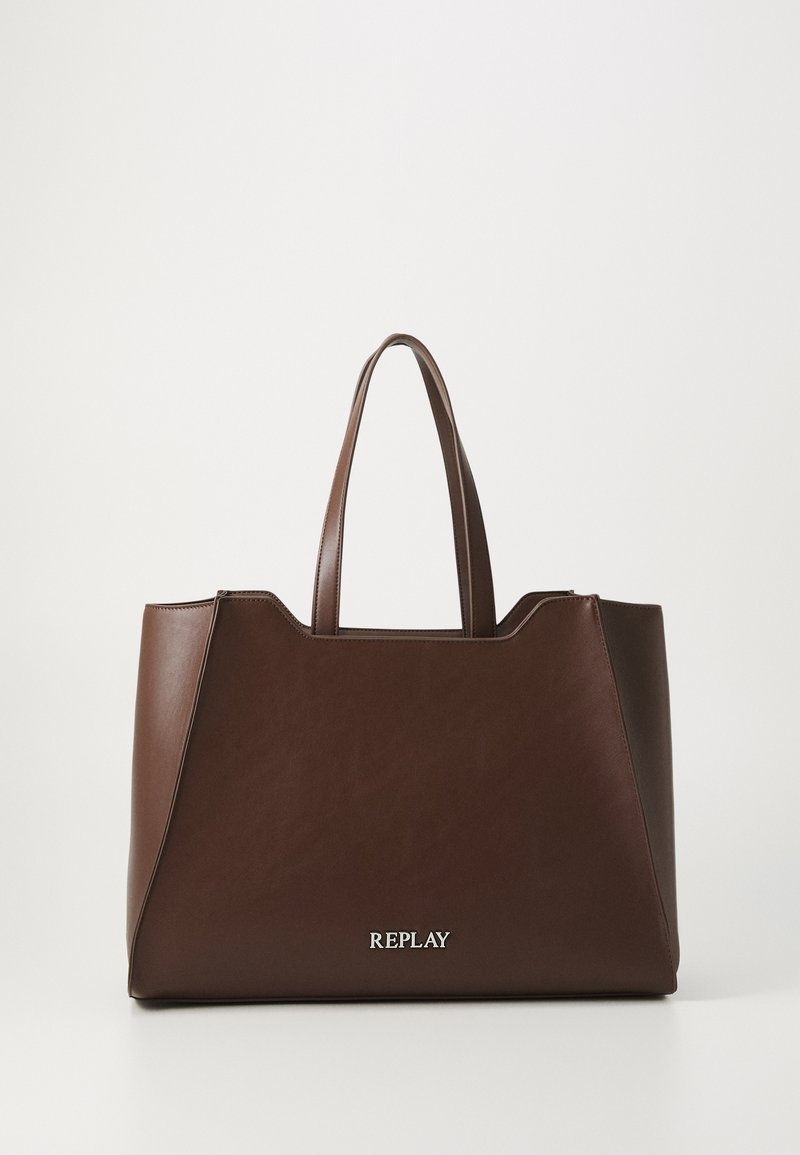 Replay Tote bag - dark-brown/dark brown - Zalando