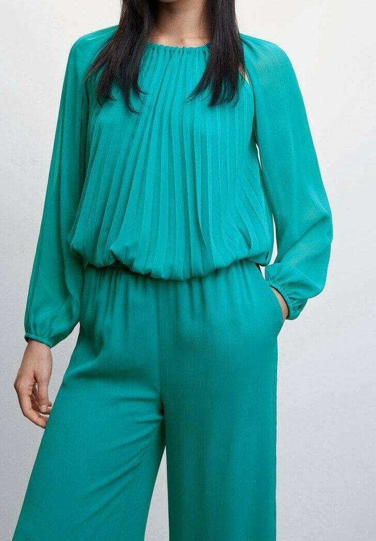 Mango Pantalon classique - turquoise