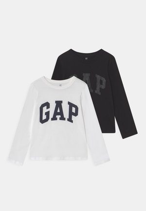 LOGO TEE BOYS 2 PACK - T-shirt à manches longues - optic white