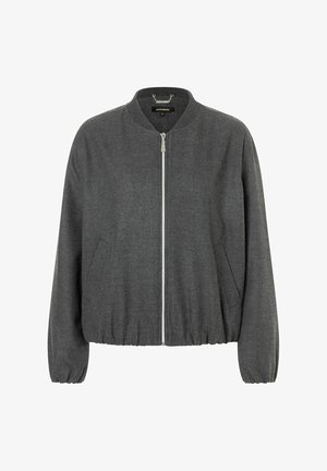 More & More Bomber Jacket - dunkelgrau meliert
