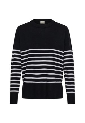 Kaffe, KALIMONE PULLOVER KNIT - Pullover - black chalk stripe