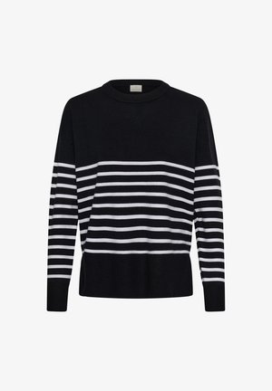Kaffe, KALIMONE PULLOVER KNIT - Pullover - black chalk stripe