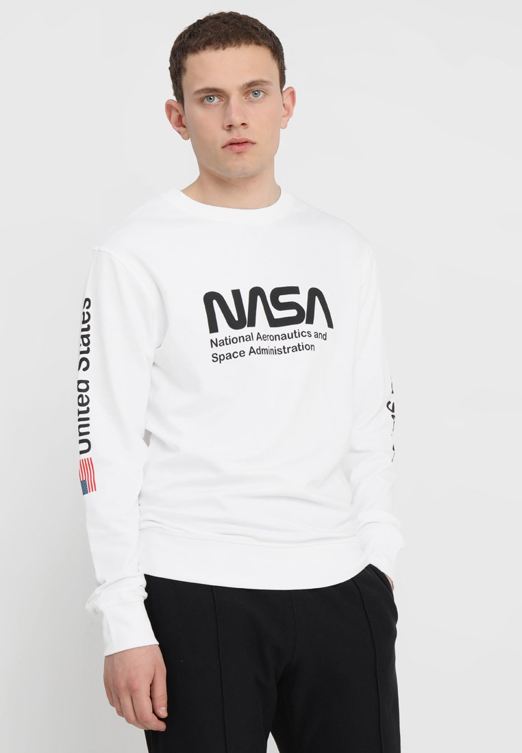 Mister Tee NASA US CREWNECK - Melegítőfelső - white