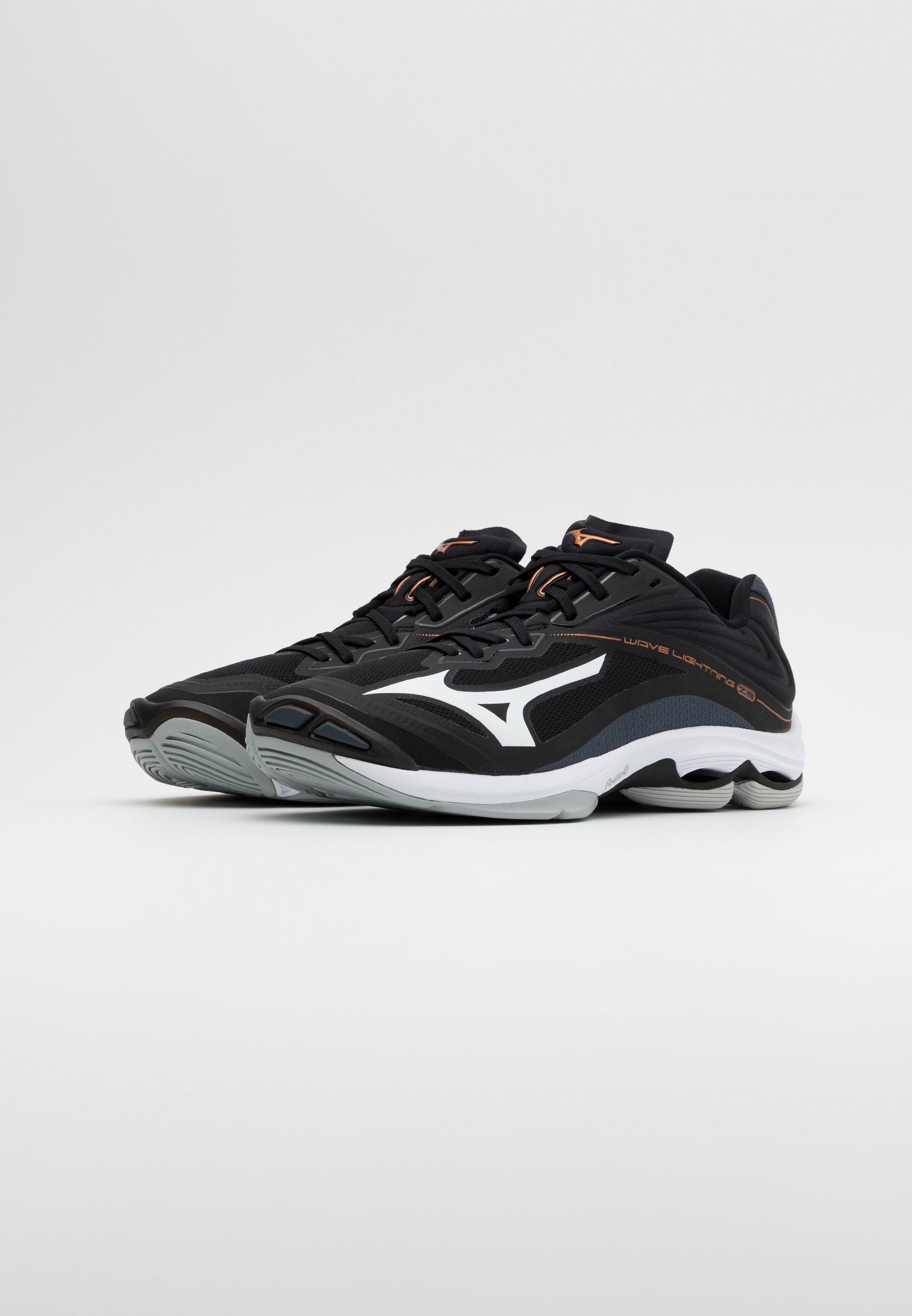 Mizuno WAVE LIGHTNING Z6 Volleyballsko blackwhiteebony Mizuno WAVE LIGHTNING Z6 Volleyballsko whitedark shadow