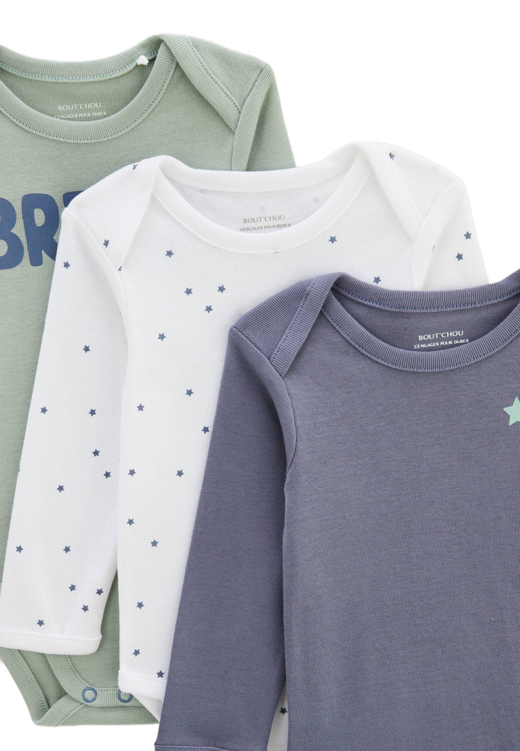 Monoprix LOT DE 3 - Body - ecru/gris clair - ZALANDO.FR