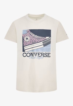Converse SNEAKER TEE - Trükipildiga T-särk - natural ivory