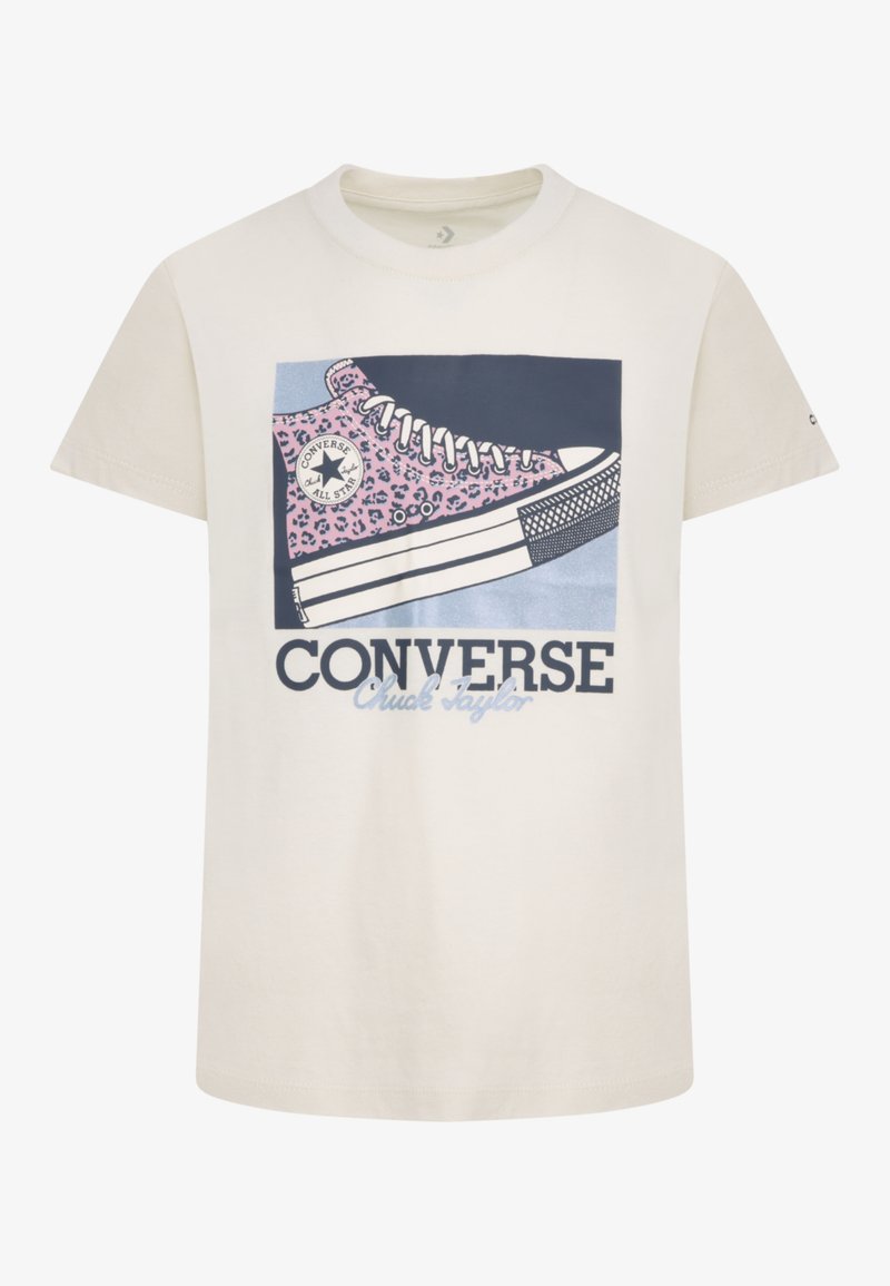 Converse SNEAKER TEE - Apdrukāts T-krekls - natural ivory