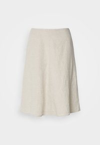 SKIRT FLARED SHAPE KNEE LENGTH - Φούστα σε γραμμή Α - mottled beige