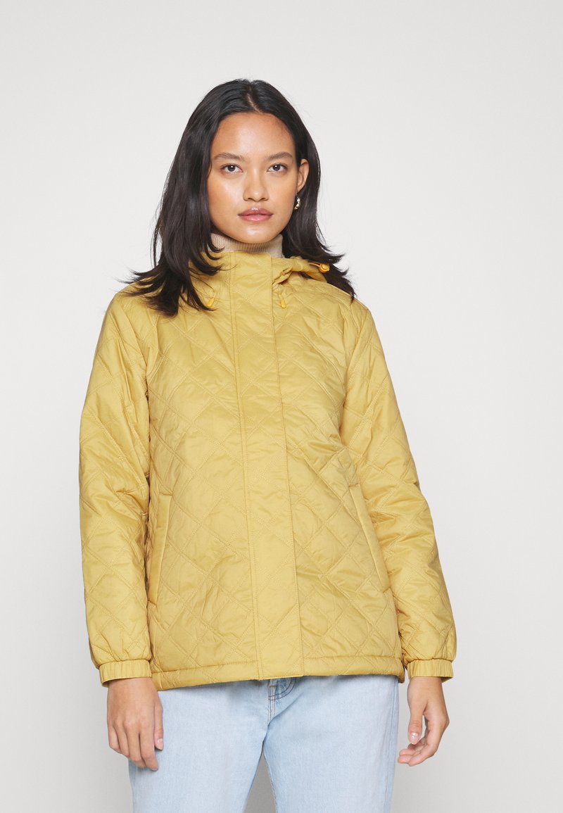 Madewell HOODED ZIPUP PACKABLE Bombejakke chanterelle/khaki