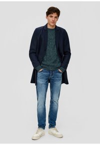 QS MIT RAGLANÄRMEL - Strickpullover - petrol