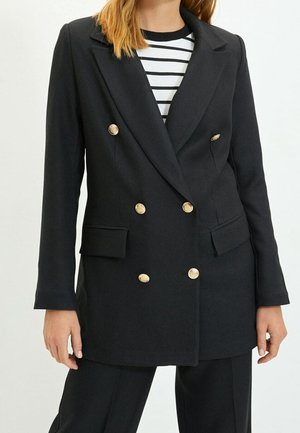 Halflange jas - black