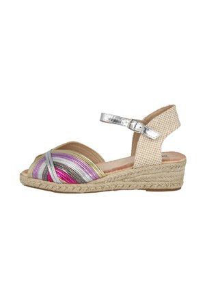 Pink Desert, SANDALIAS CON CUÑA DE CAÑAMO - Sandalias de cuña - multi-coloured