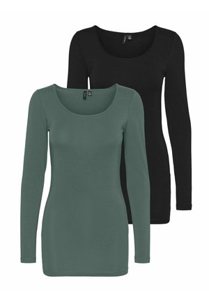 2ER PACK - Pikkade varrukatega topp - dark forest