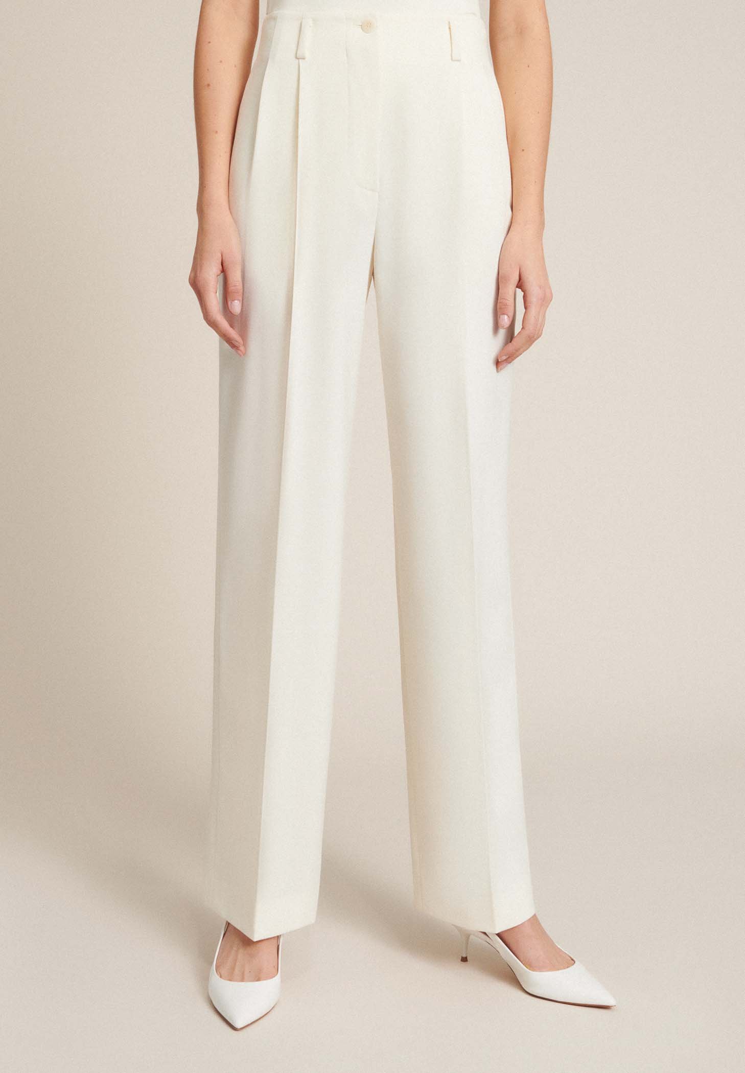 Luisa Spagnoli Pantaloni - panna/avorio - Zalando.it