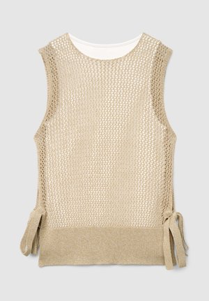 Calliope, TOP TINTA UNITA - Top - beige chiaro