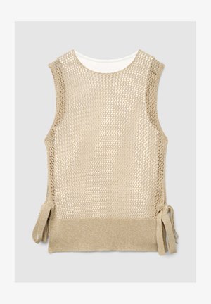 Calliope, TOP TINTA UNITA - Top - beige chiaro
