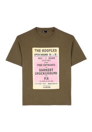 The Kooples Camiseta estampada - olive kaki