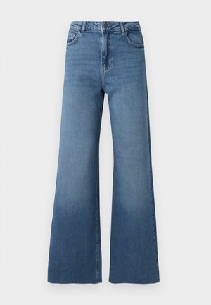 Noisy May NMDAHLIA WIDE LEG - Široke kavbojke - medium blue denim