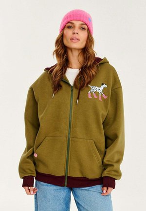 Mikina so zipsom - green