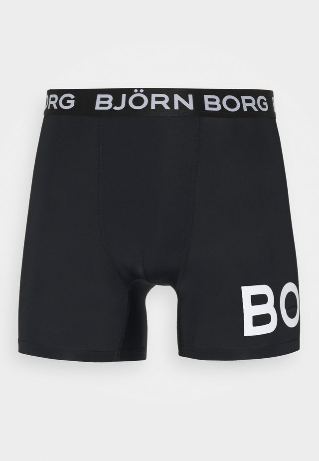 PLACED SHORTS - Shorts - black beauty