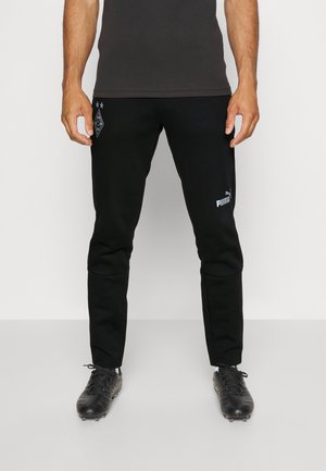 BORUSSIA MÖNCHENGLADBACH CASUALS PANTS - Vereinsmannschaften - black/silver