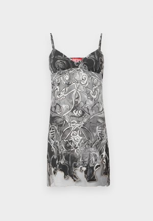 Diesel INLAY - Robe de jour - silver-coloured