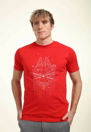 Star Wars STAR WARS CLASSIC CHRISTMAS LINE ART - T-shirts print - red