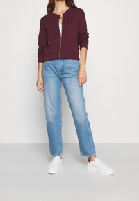 Anna Field Felpa con zip - bordeaux
