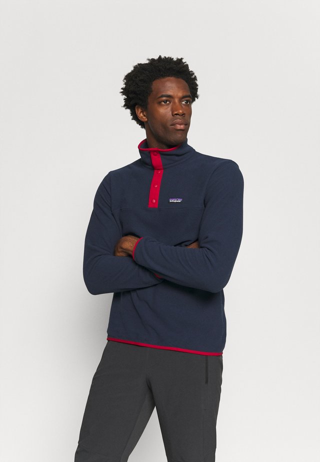 MICRO SNAP - Fleece jumper - new navy/classic red