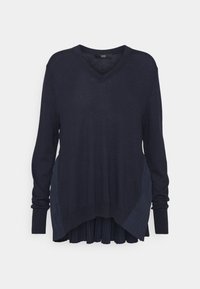Steffen Schraut Stickad tröja - dark blue