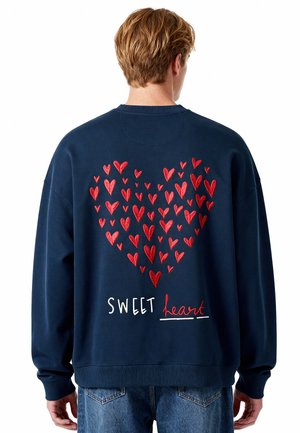 SWEET EMBROIDERY UNISEX - Felpa - dark blue
