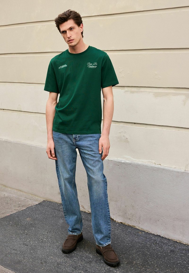 Next Camiseta estampada - navy ecru green