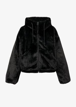 PULL&BEAR HOODED - Vinterjacka - black